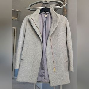 J. Crew Gray Wool Cocoon Coat, size 4